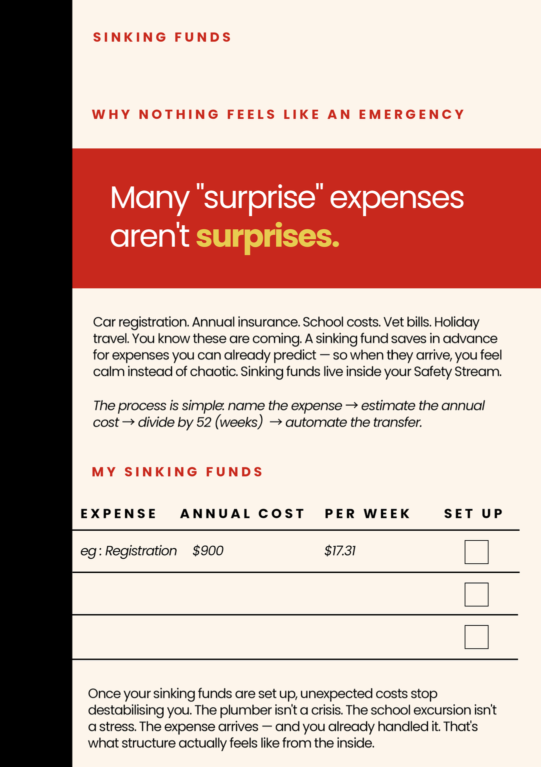 The FREE Four Money Streams Workbook